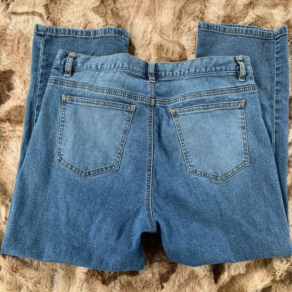 Axcess stretch crop blue jeans women sz 8 - Picture 3 of 6